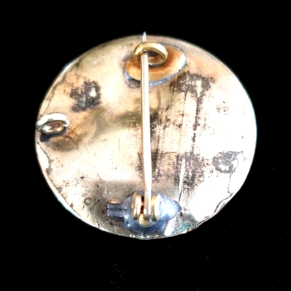 Vintage 1920s Art Deco Gold Plated Brooch Pin - Picture 6 of 11